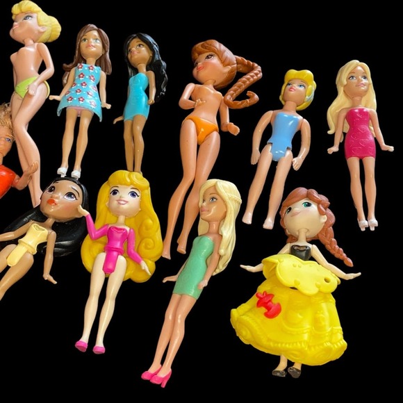 Lot of 11 doll’s random put together colorfull little girl toys - Picture 4 of 5